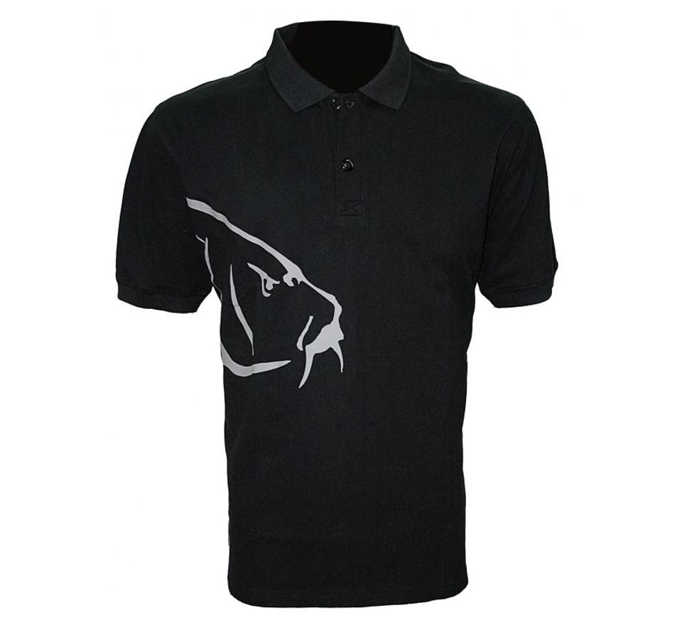 Zfish Tričko Carp Polo T-Shirt Black