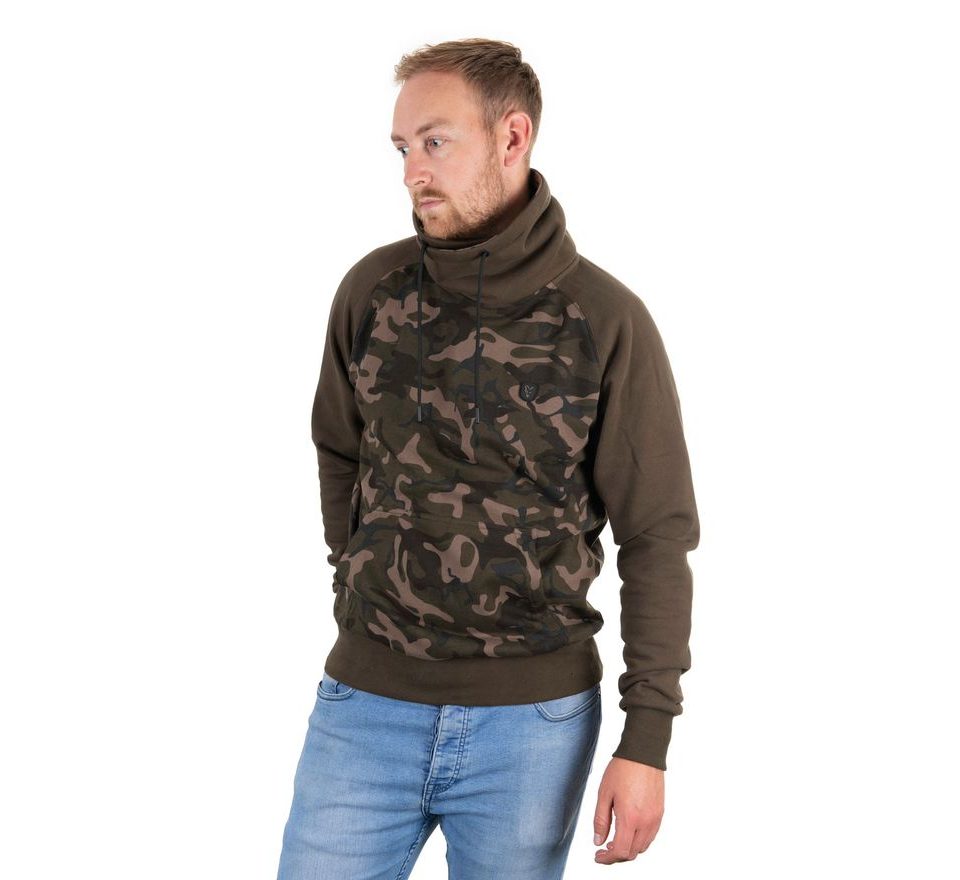 Fox Mikina Khaki/Camo High Neck