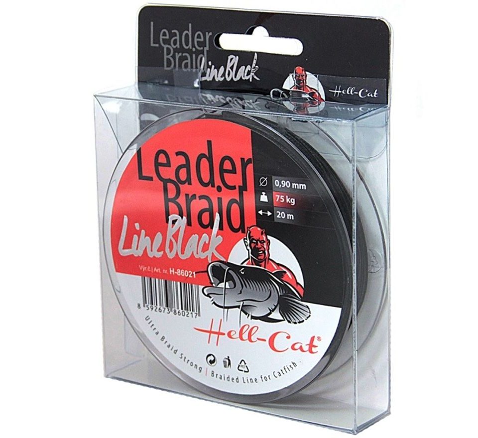 Hell-Cat Návazcová šňůra Leader Braid Line Black 20m