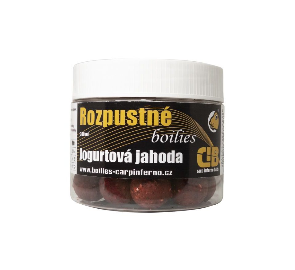 Carp Inferno Rozpustné Boilies Nutra Line Jogurtová Jahoda