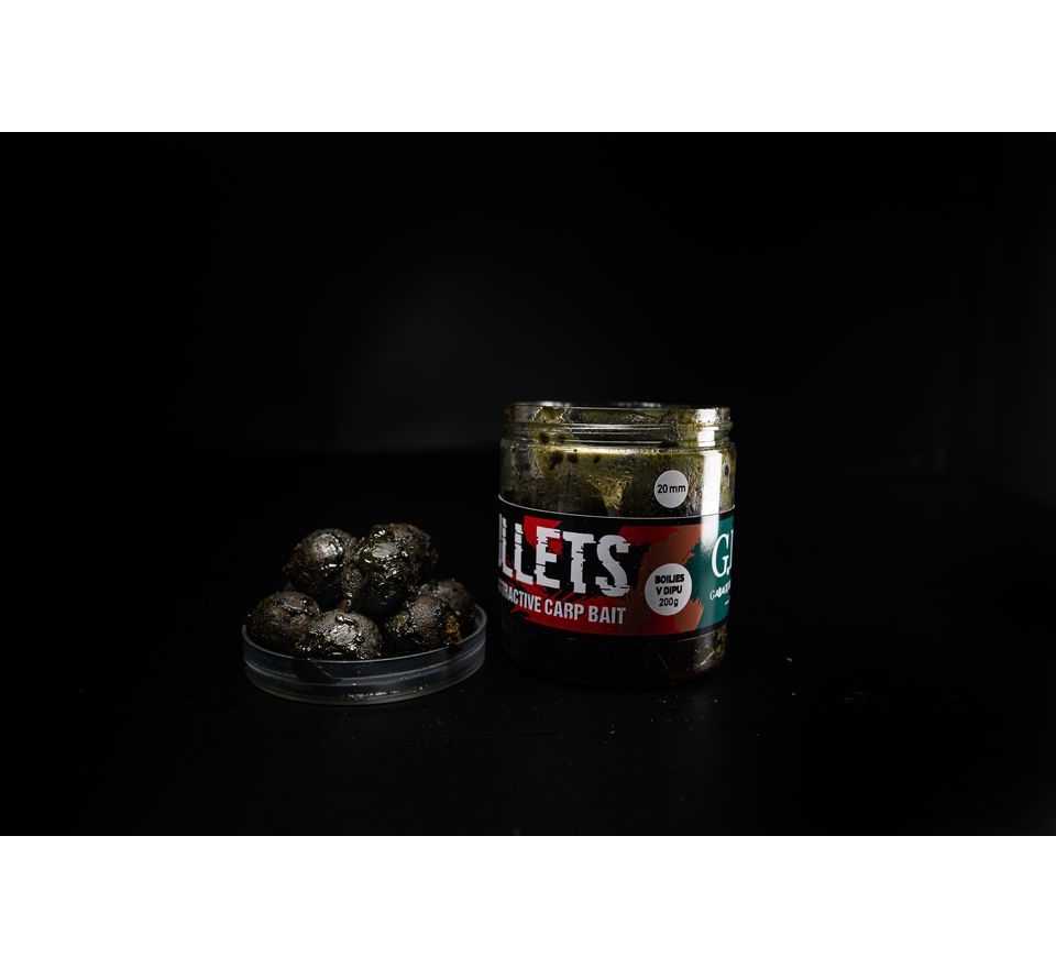 G.B.U. Dipované boilies BULLETS LBE-1 200g