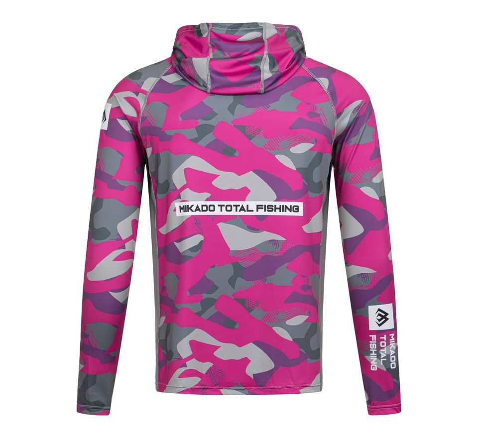 Mikado Mikina s kapucňou a nákrčníkom s UPF filtrom Lady Camo
