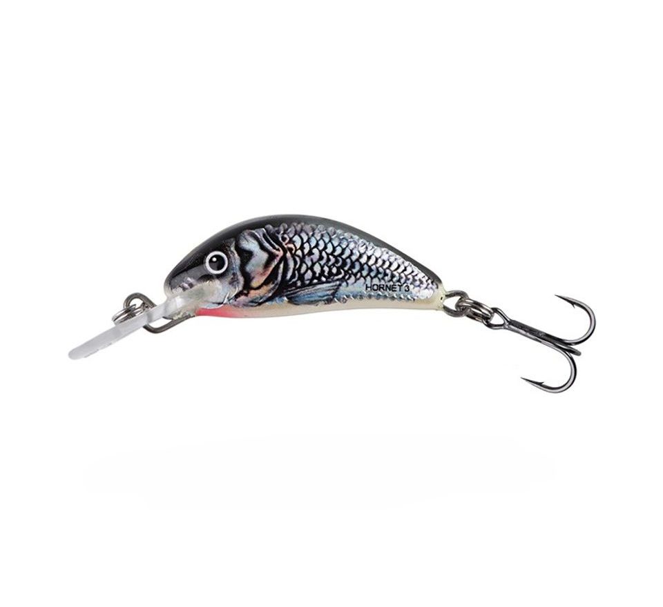 Salmo Wobler Hornet Sinking Holographic Grey Shiner