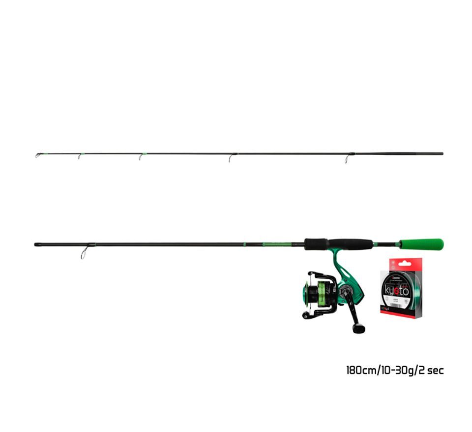 Delphin Přívlačový set GreenSpin 210cm 30g + 2T + 0,234mm