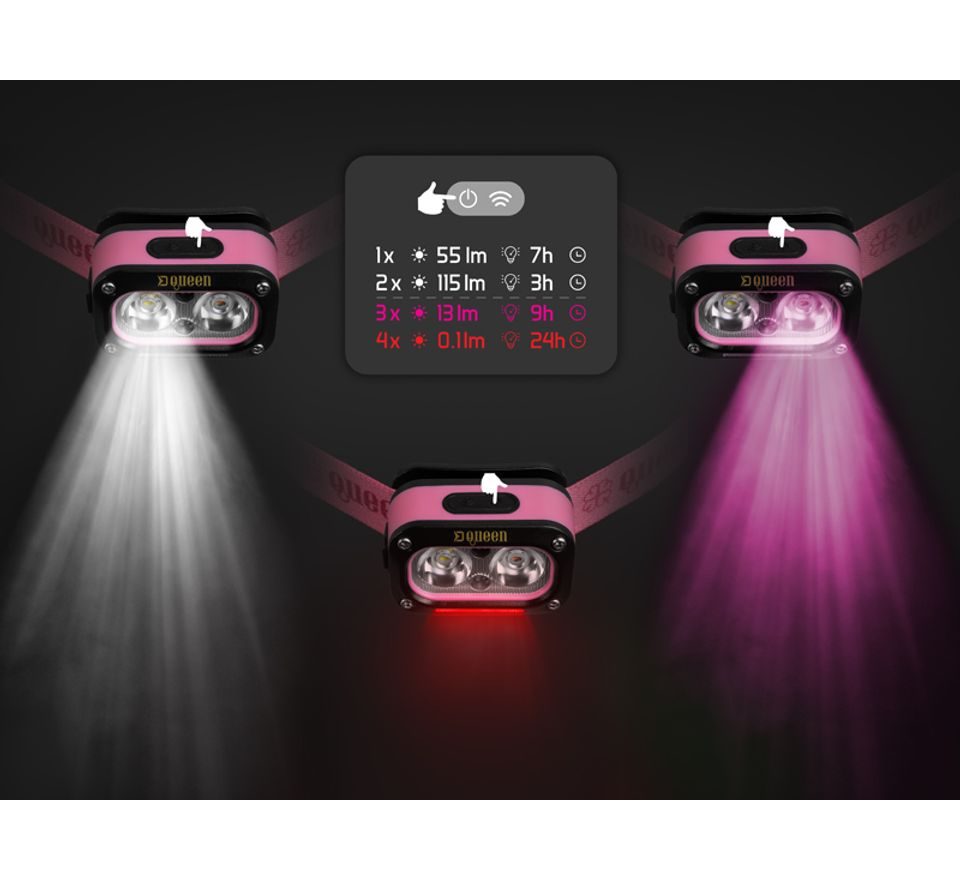 Delphin Čelová lampa Queen