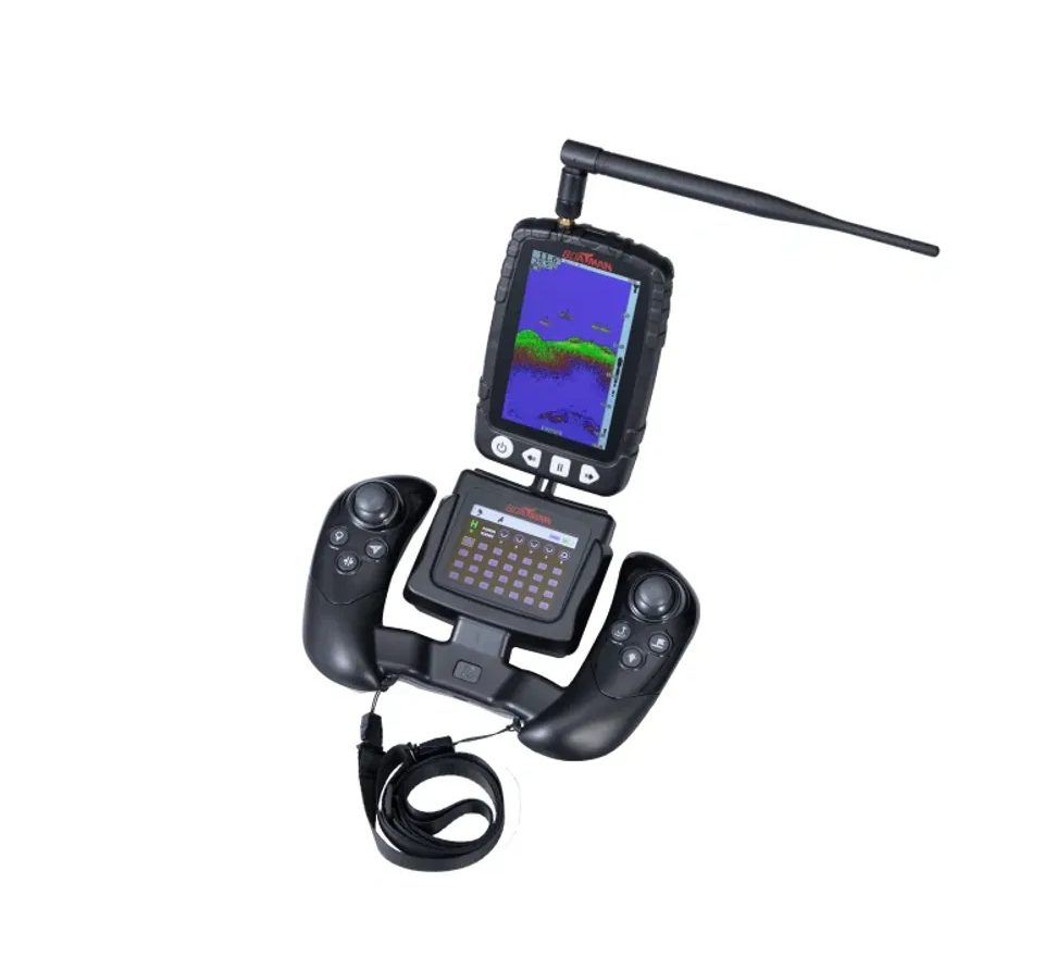 Boatman Zavážecí lodička Fighter Pro s GPS a Echolotem Černá