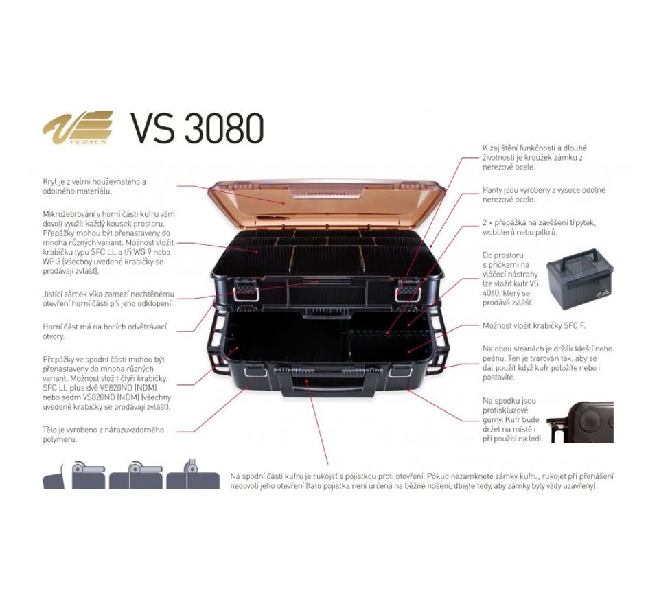 Versus Kufor VS 3080 RED červený