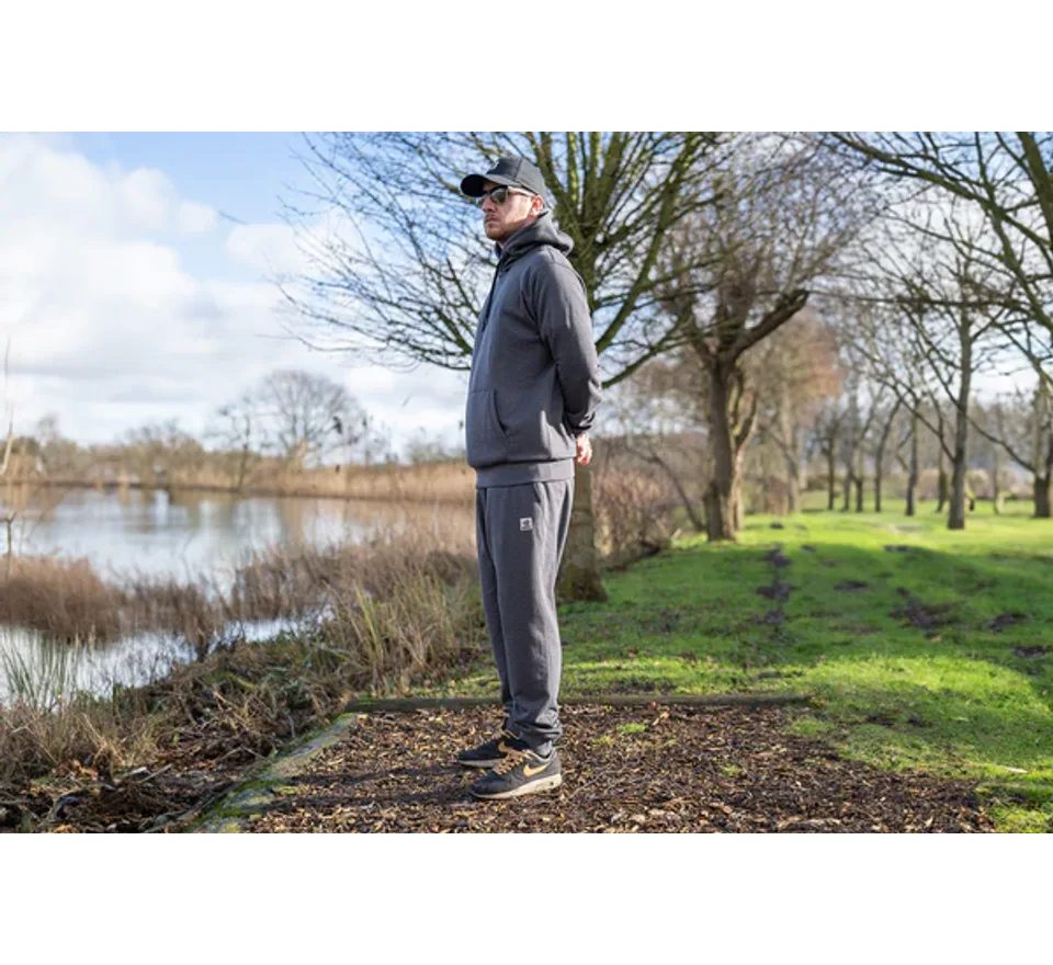 Nash Tepláky Make It Happen Badge Joggers Grey Marl