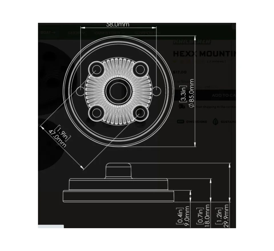 Railblaza Základna HEXX Base