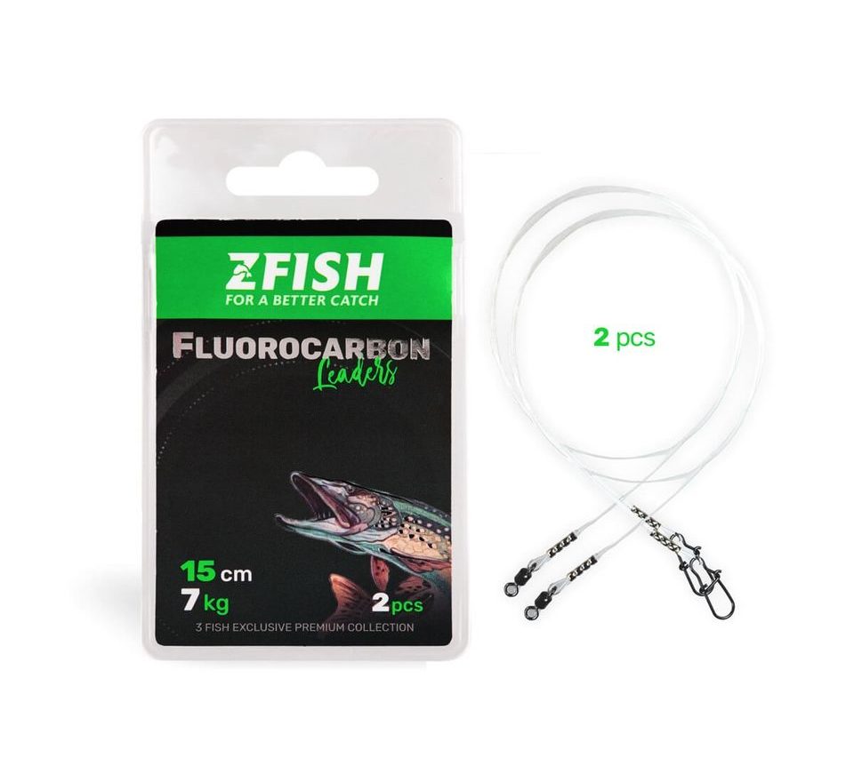 Zfish Lanko Fluorocarbon Leader 2ks