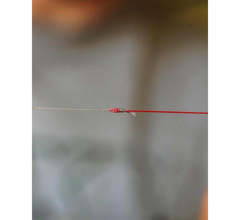 Fox Šokový šnúr Spomb Tapered Braided Leader Red