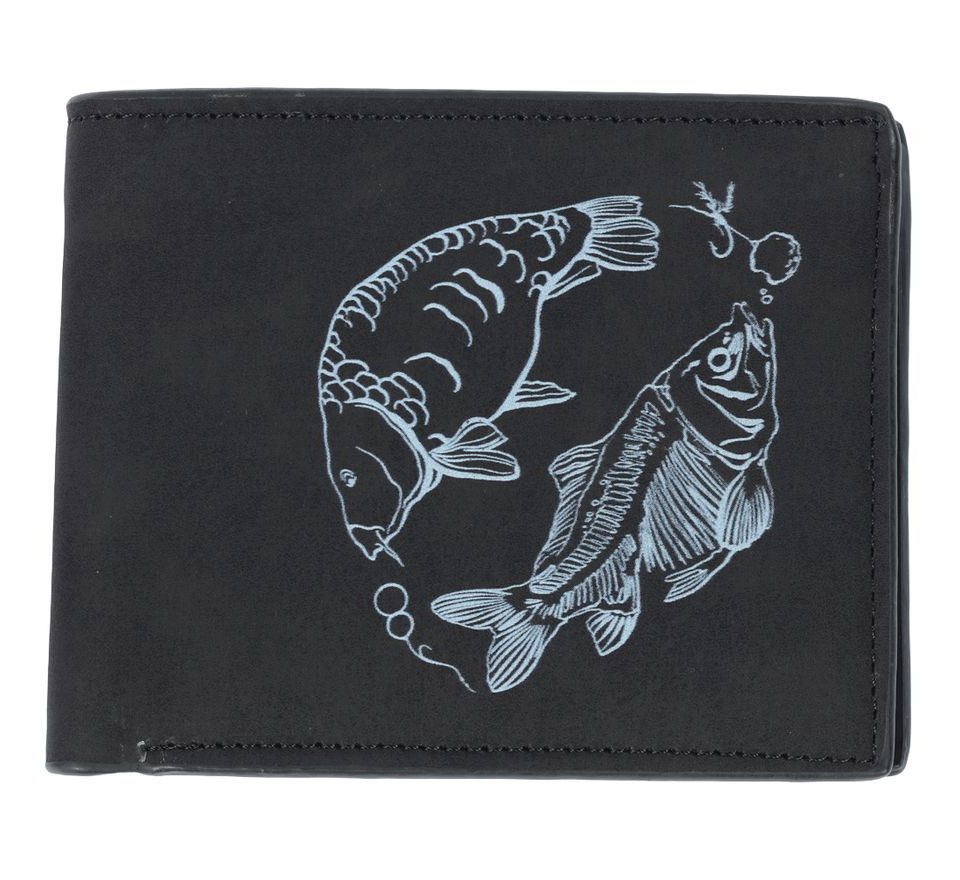 Giants fishing Peněženka dva kapři Black Wallet Two Carps černá