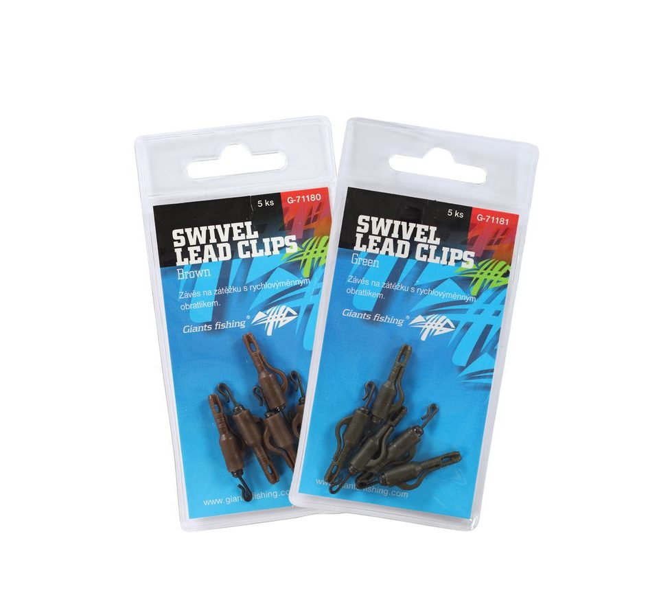 Giants Fishing Záves na bočné olovo Swivel Lead Clips 5ks