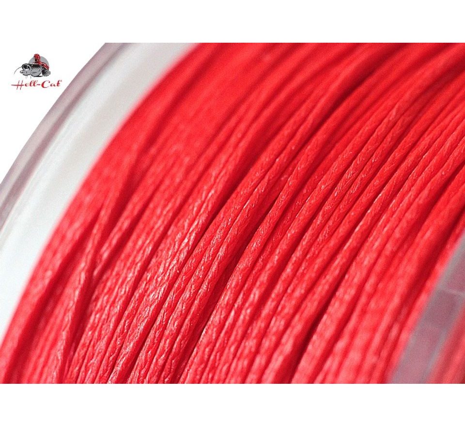 Hell-Cat Splétaná šňůra Round Braid Power Red 200m