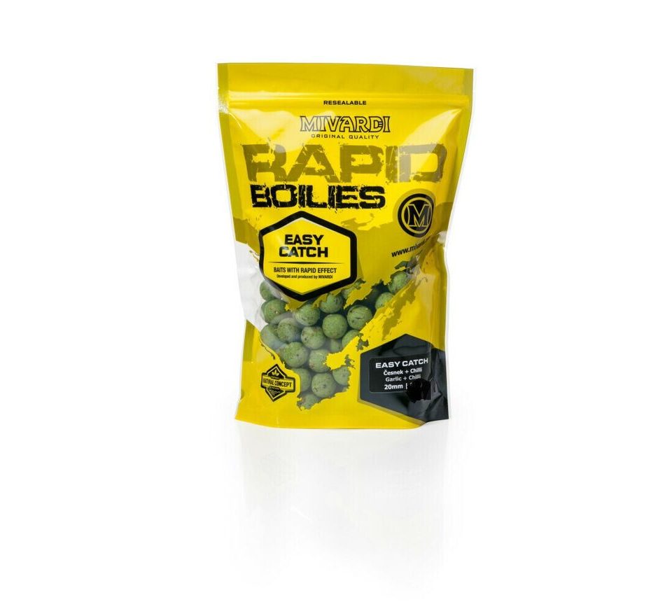 Mivardi Boilie Rapid Easy Catch Česnek & Chilli 3300g