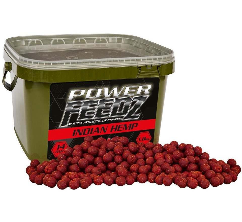 Starbaits Boilies Power FEEDZ Indian Hemp 1,8kg