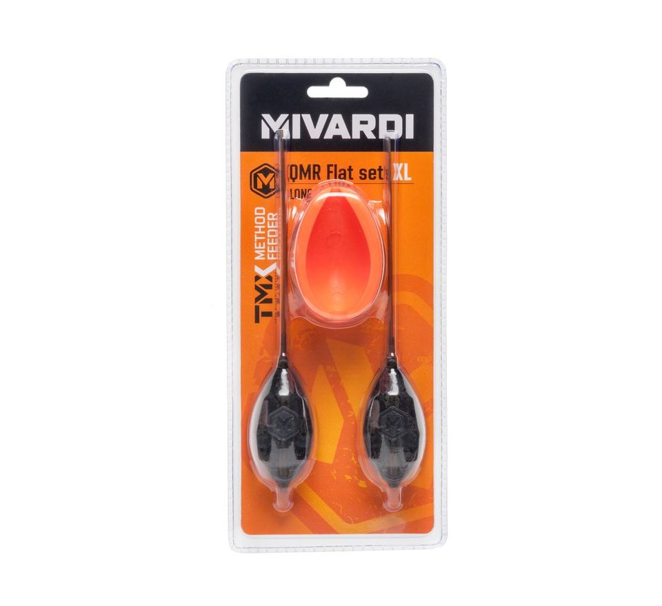 Mivardi Krmítko Method Feeder set QMR Flat XL long (50g + 60g + forma)