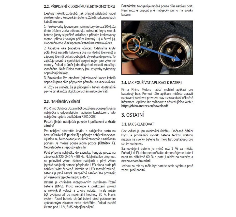 Rhino Batéria Lithium Outdoor Box 12V 100Ah