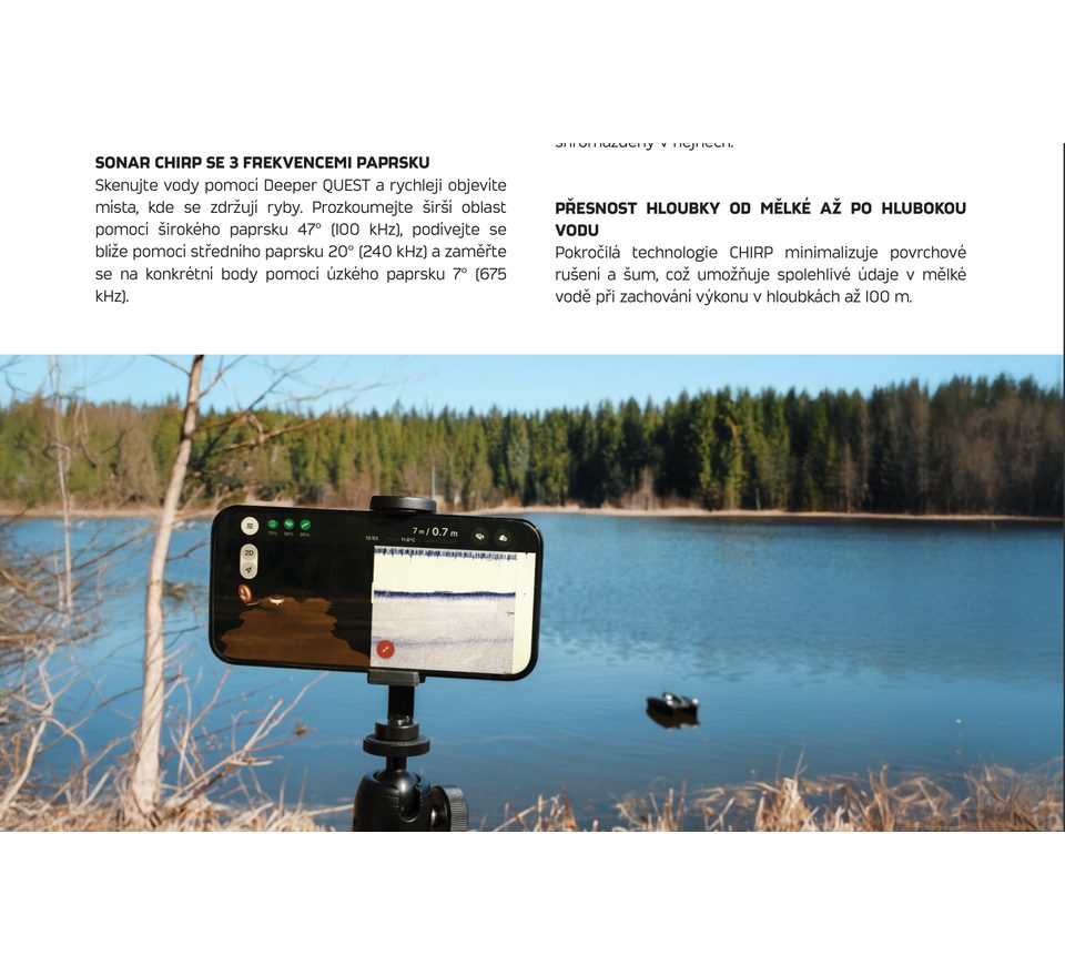 Deeper Zavážacia loďka QUEST DOWNSCAN