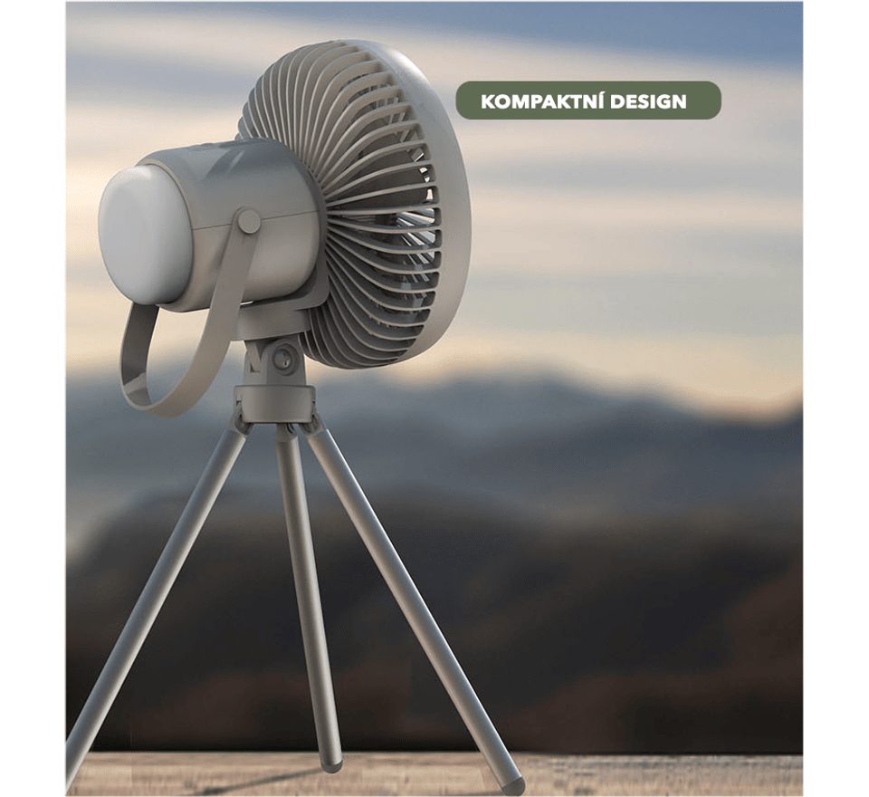 Boatman Multifunkční přenosný ventilátor se světlem a powerbankou 8000 mAh