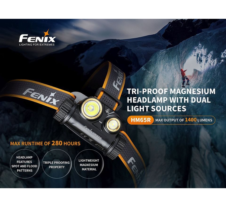 Fenix Nabíjecí čelovka HM65R