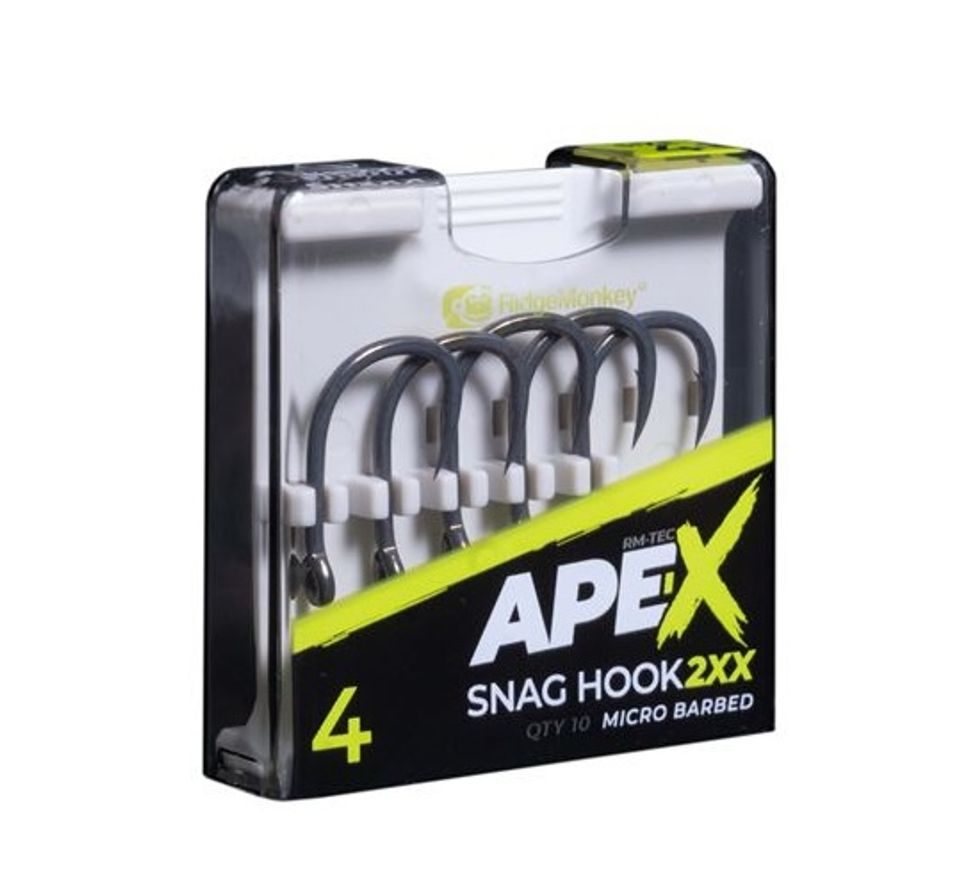 RidgeMonkey Háčiky Ape-X Snag Hook 2XX Barbed 10ks