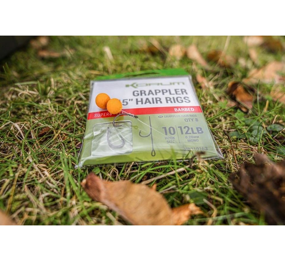 Korum Hotové návazce Grappler Hair Rigs 15" 8ks