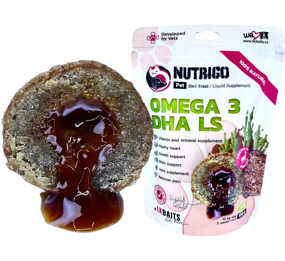 LK Baits Pet Doplněk stravy Nutrigo Dog Supplement Omega-3 Algae DHA LS