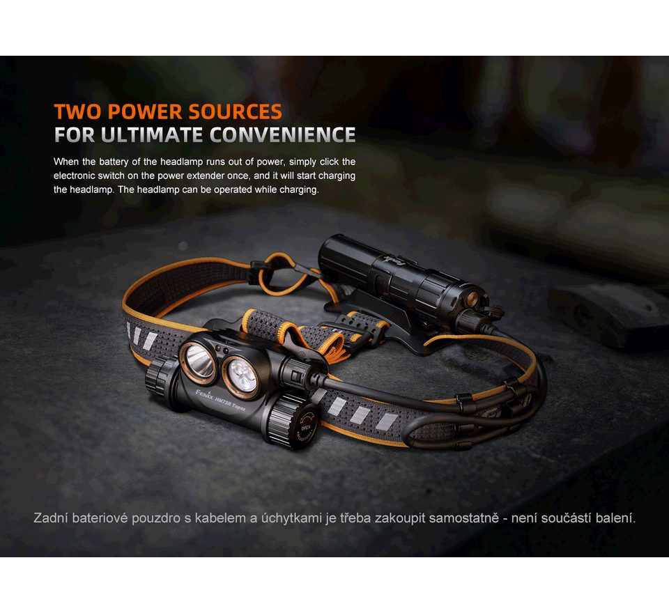 Fenix Nabíjecí čelovka HM75R Topaz