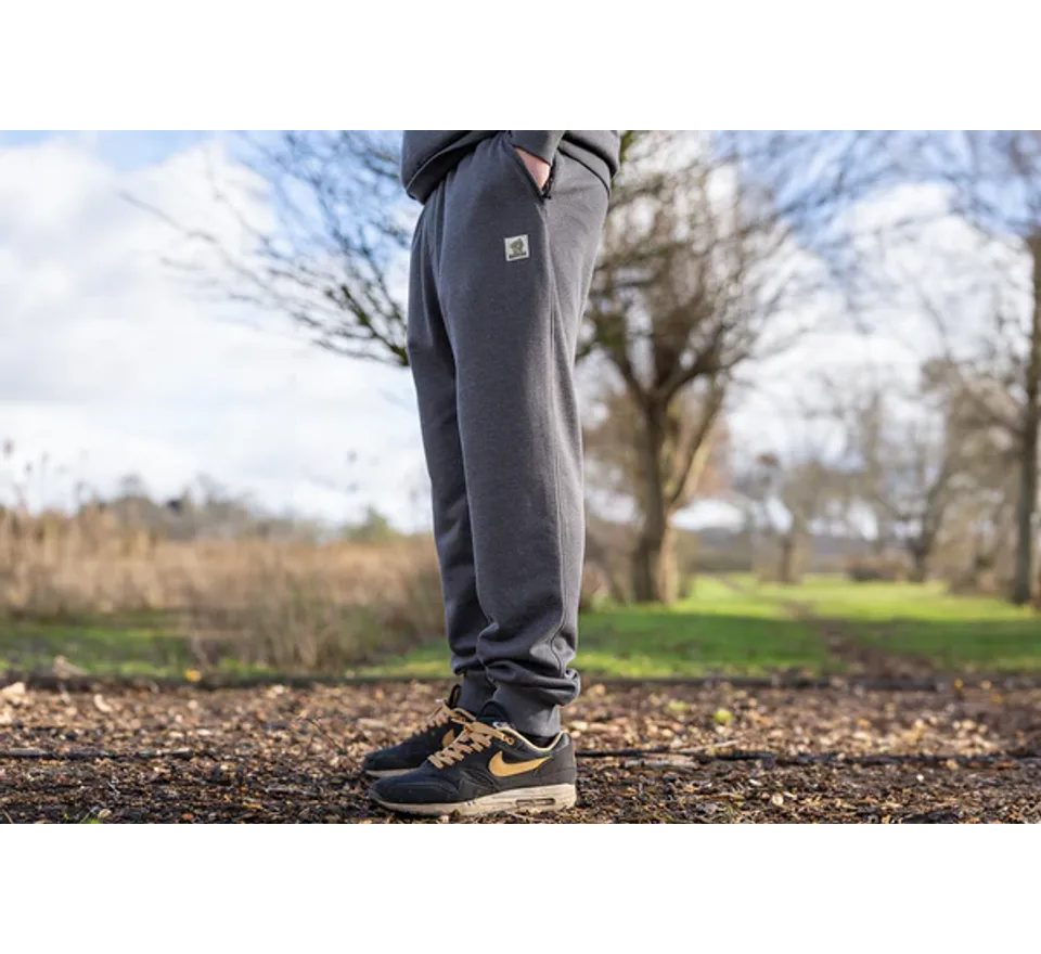 Nash Tepláky Make It Happen Badge Joggers Grey Marl