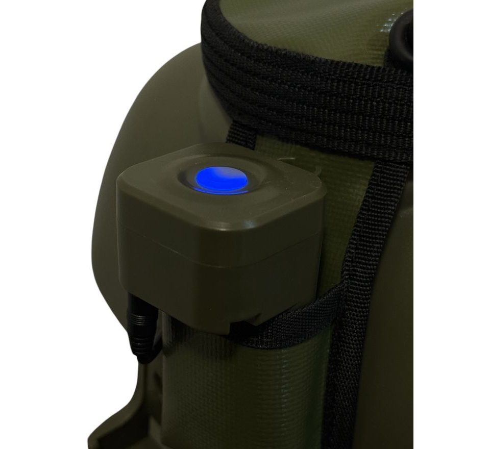 Holdcarp Set Sprcha, kanystr a solární panel Rechargeable Camping Shower 11L + Solar 10W