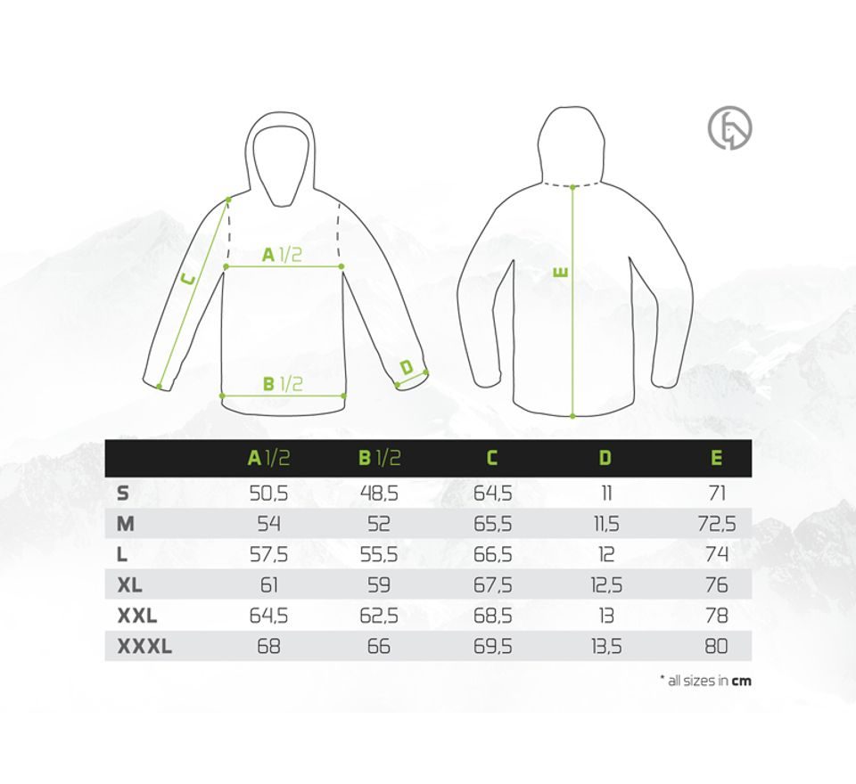 Ixtera Outdoorová mikina s kapucí Camotic