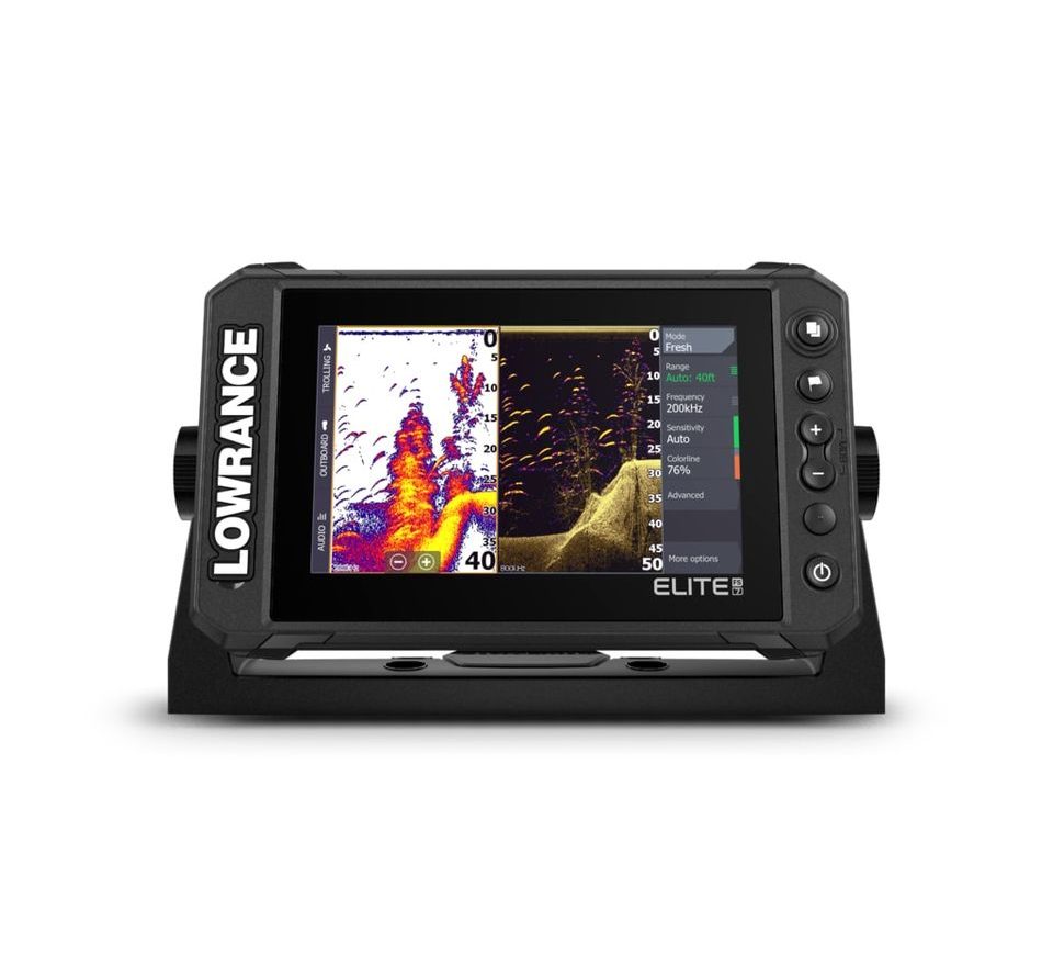 Lowrance Echolot Elite FS 7 se sondou Activeimaging 3v1 + baterie + nabíječka ZDARMA