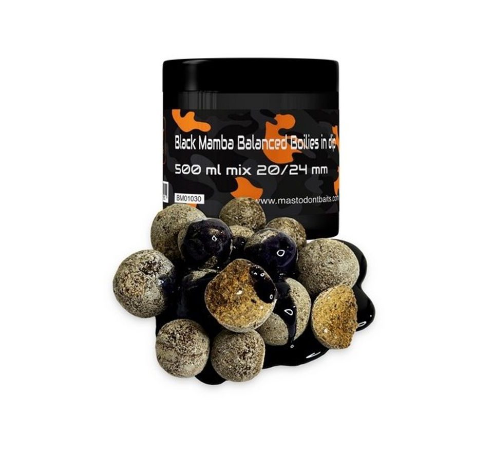 Mastodont Baits Boilies Balanced Boilies in dip mix 20/24mm 500ml