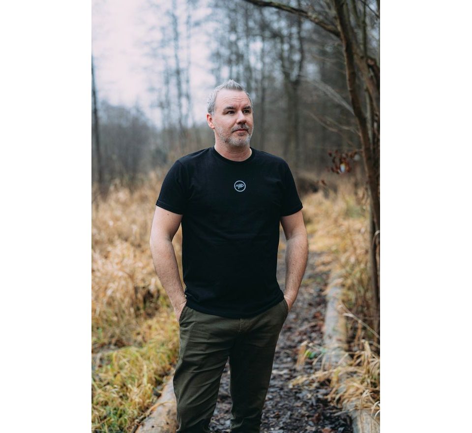 Giants fishing Tričko pánské černé Pstruh