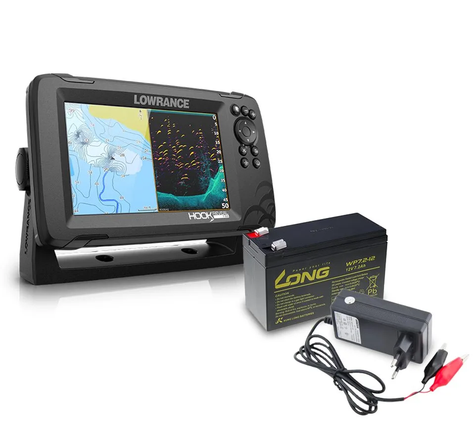 Lowrance Echolot Hook Reveal 7 se Sondou HDI 83/200khz