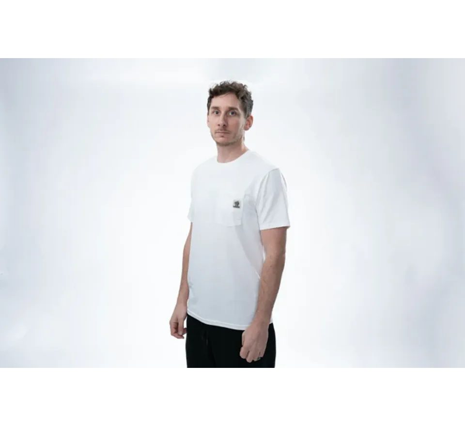 Nash Tričko Make It Happen Badge Pocket T Shirt Ecru