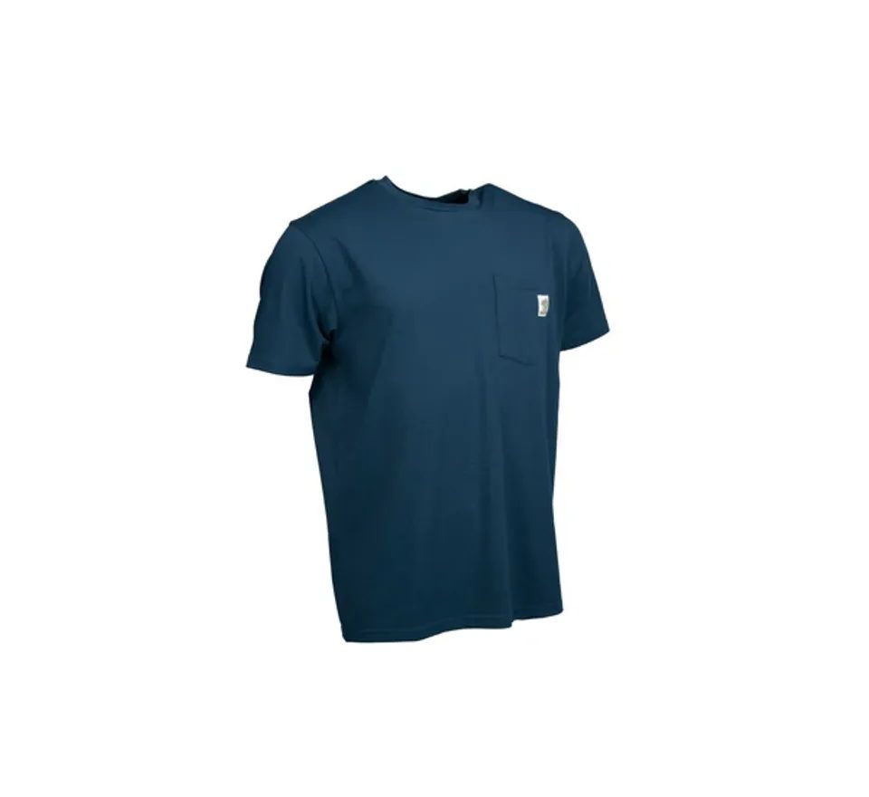 Nash Tričko Make It Happen Badge Pocket T Shirt Námornícka Modrá