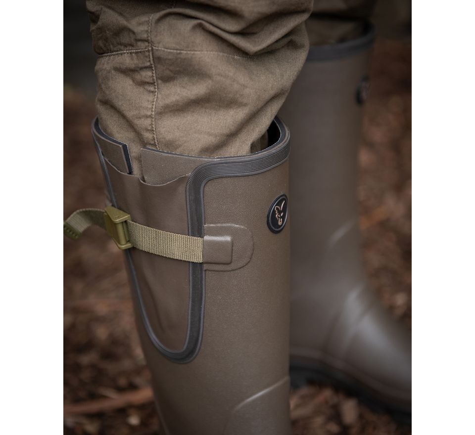 Fox Holínky Neoprene lined Camo/Khaki Rubber Boot