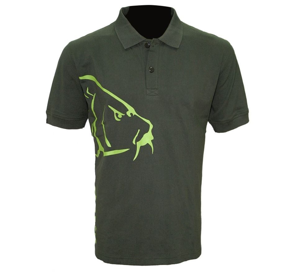 Zfish Tričko Carp Polo T-Shirt Olive Green