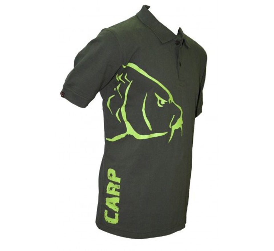 Zfish Tričko Carp Polo T-Shirt Olive Green