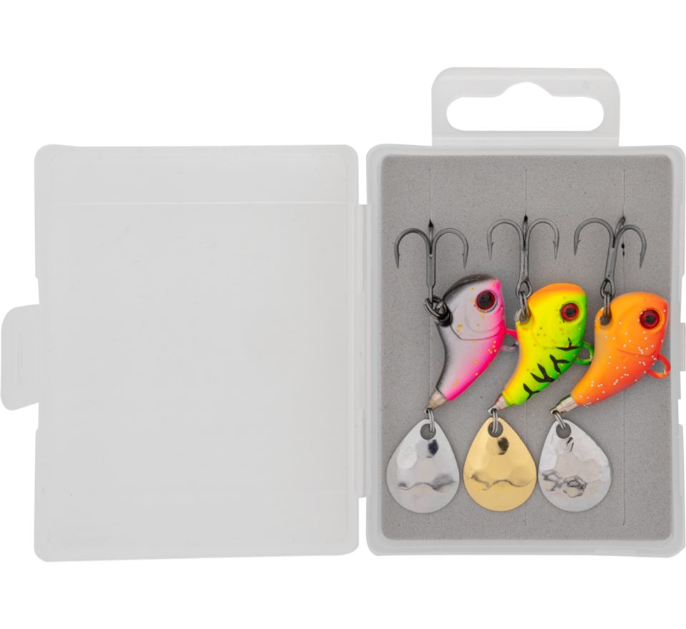 Zebco Tail Spinner Target Fish Spin Jig Set 3ks