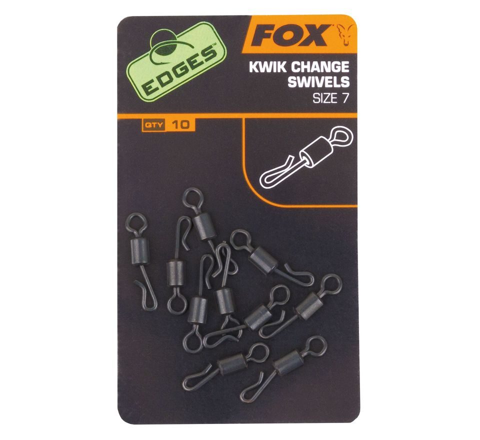 Fox Rychlovýměnné obratlíky Edges Kwik Change Swivel 10ks