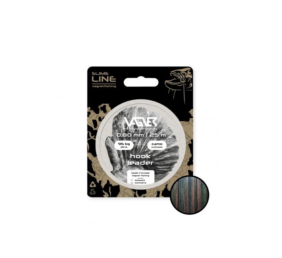 Vagner Náväzcová šnúra Hook Leader Camo Multicolor 25m