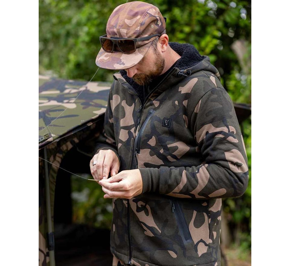 Fox Mikina Camo Full Zip Prem Sherpa 310 Hoodie