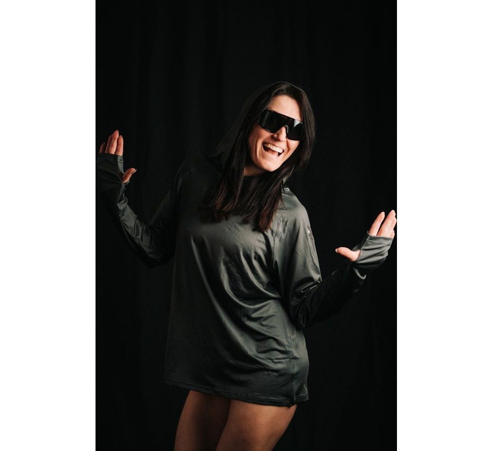 Giants fishing Funkčné tričko s dlhým rukávom UV50+ Hoodie Dark Green