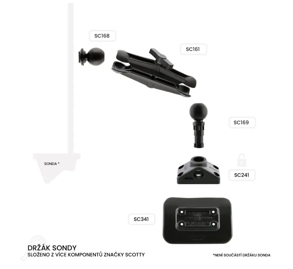 Scotty Držák sondy