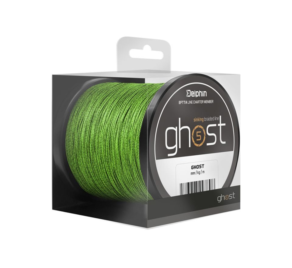 Delphin Šnúra Ghost 4+1 zelená