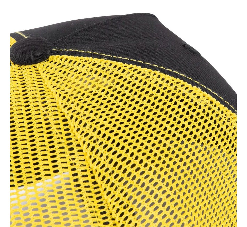 Black Cat Kšiltovka Black and Yellow Trucker Cap