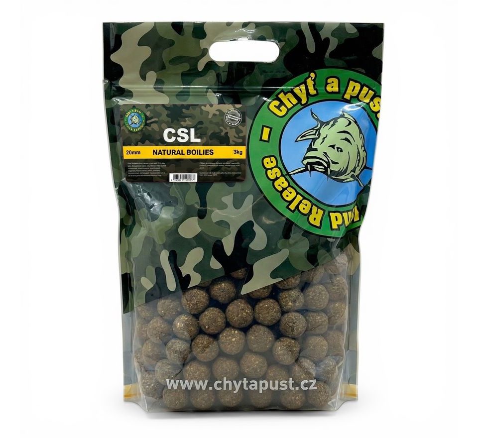 Chyť a pusť Boilies Natural 3kg